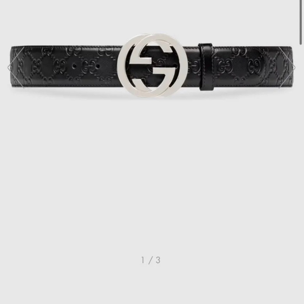 Gucci Signature Leather Belt - Picture 5 of 7